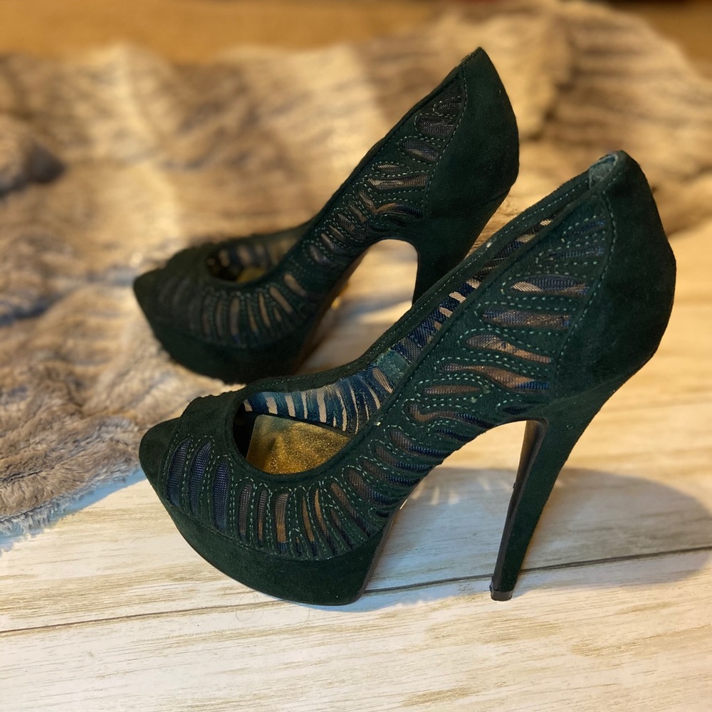 Bebe• Peep Toe Heels - Picture 4 of 6